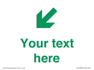 Custom Safe Condition inverse: Green Down left right arrow